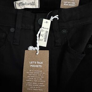 Madewell black skinny jeans